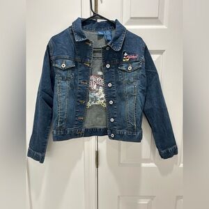 Disney Dark Blue Denim Jacket with Mickey Patch